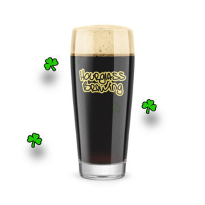Hourglass Brewing St. Patrick's Day 16oz pint glass