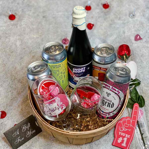 Snootboops Valentine's Day Gift Basket Hourglass Brewing