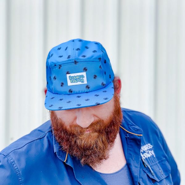 Hourglass Brewing 5 Panel Hat (Blue)